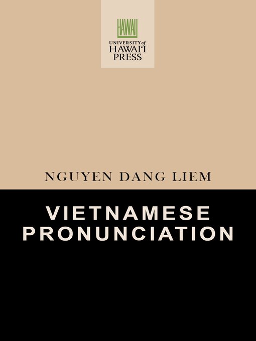 Cover image for Vietnamese Pronunciation